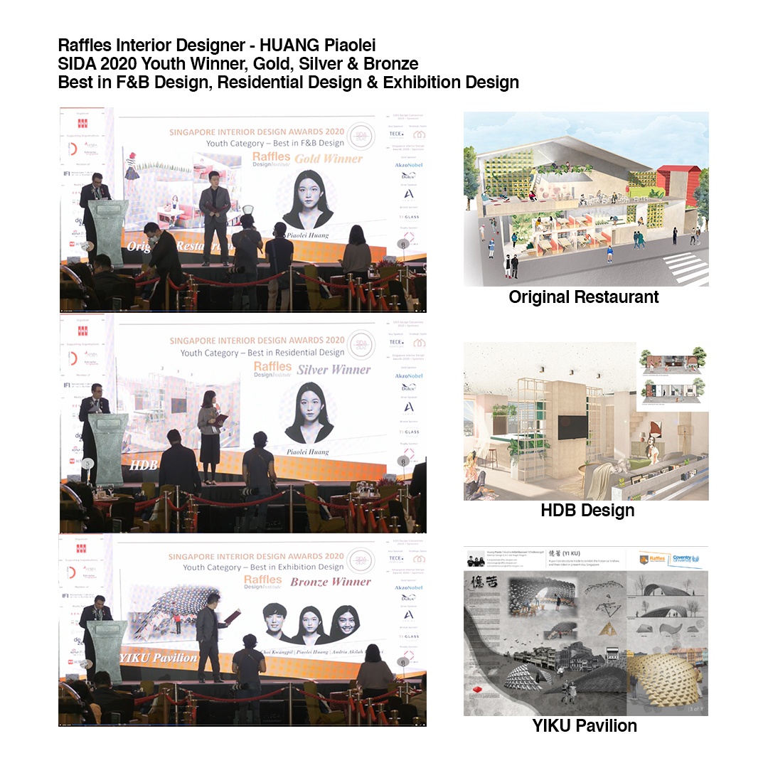 gold award Huang Piaolei Singapore Interior Design Awards (SIDA) Competition 2020
