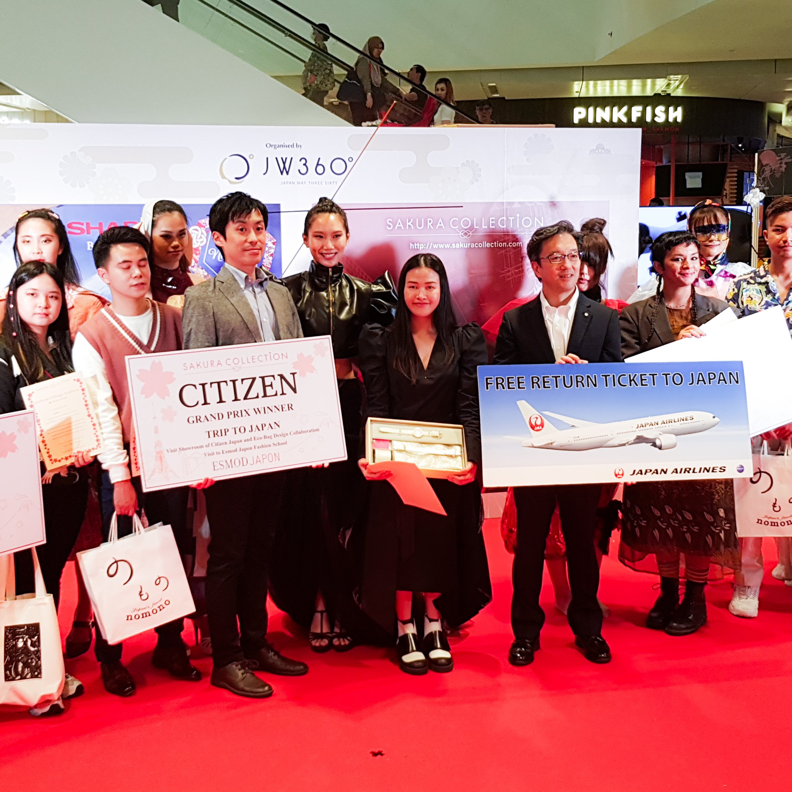 Sakura Collection Asia Student Awards 2020 Award ceremony Jewel Changi Airport International Winner Onwaree Sukjumreon