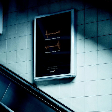 D&AD New Blood Awards 2020 Wood Pencil Train Station Poster Mock Up