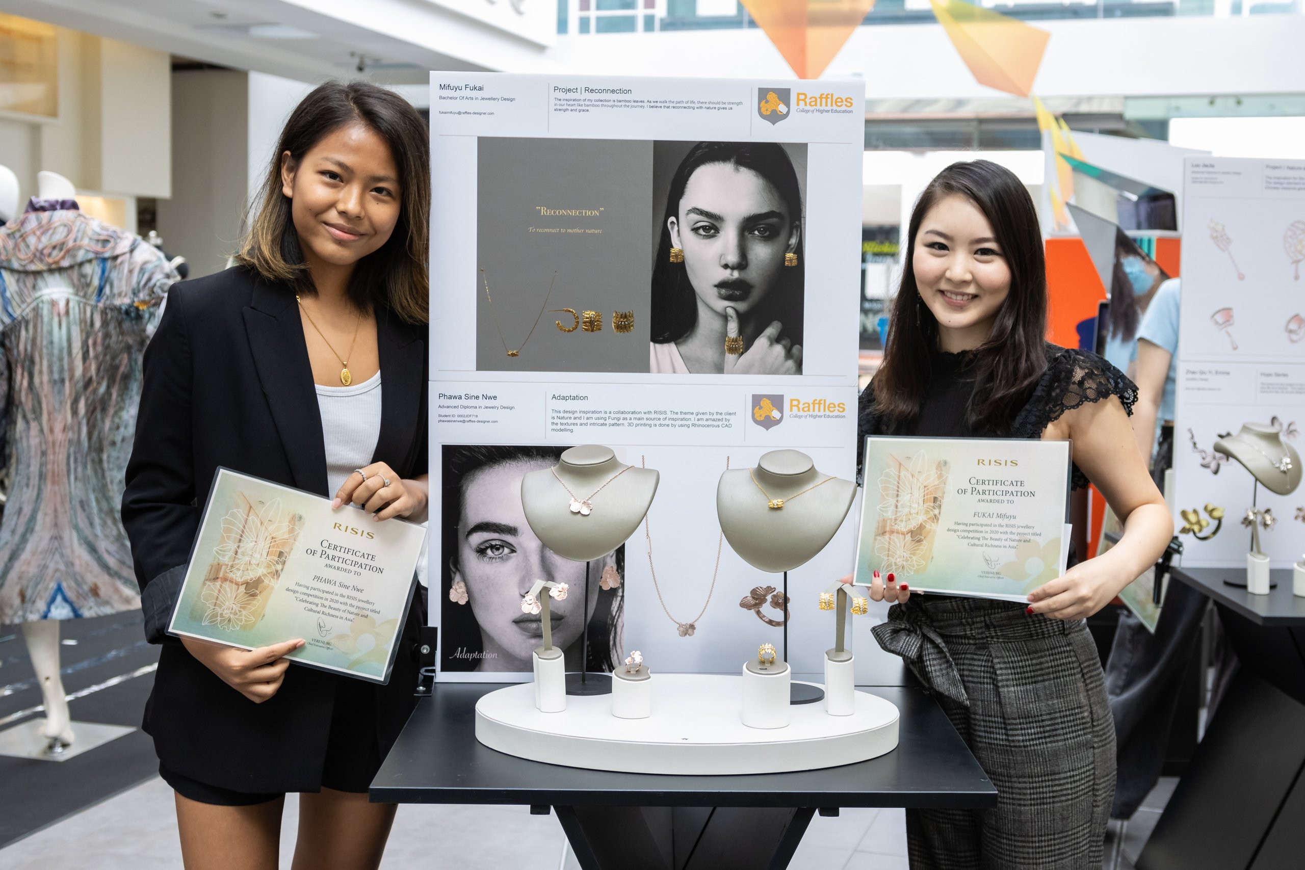 RISIS Raffles Jewellery Design Competition 2020 Phawa Sine Nwe Mifuyu Fukai Winners