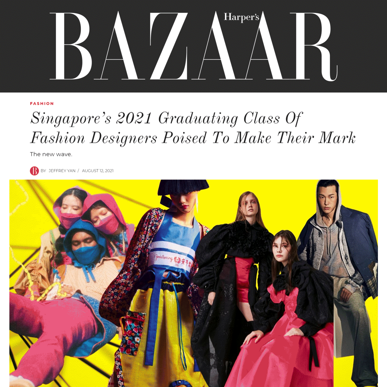 Harper Bazaar Article Graduate 2021