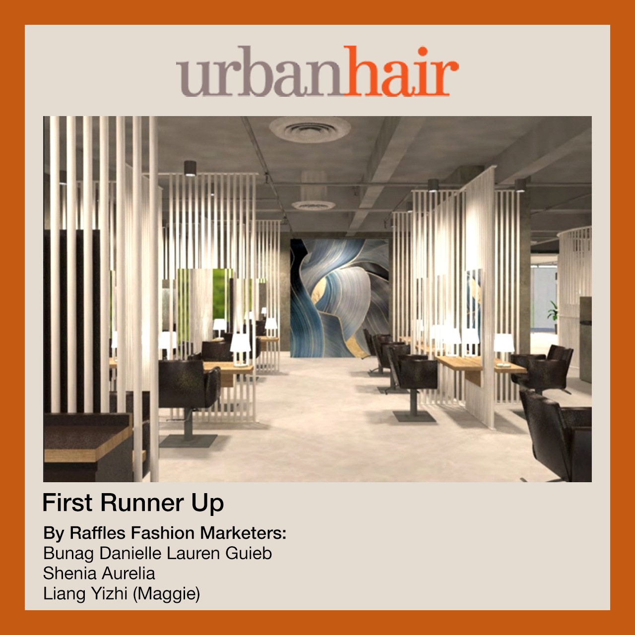 RafflesxUrbanHair 2021 First Runner Up Concept