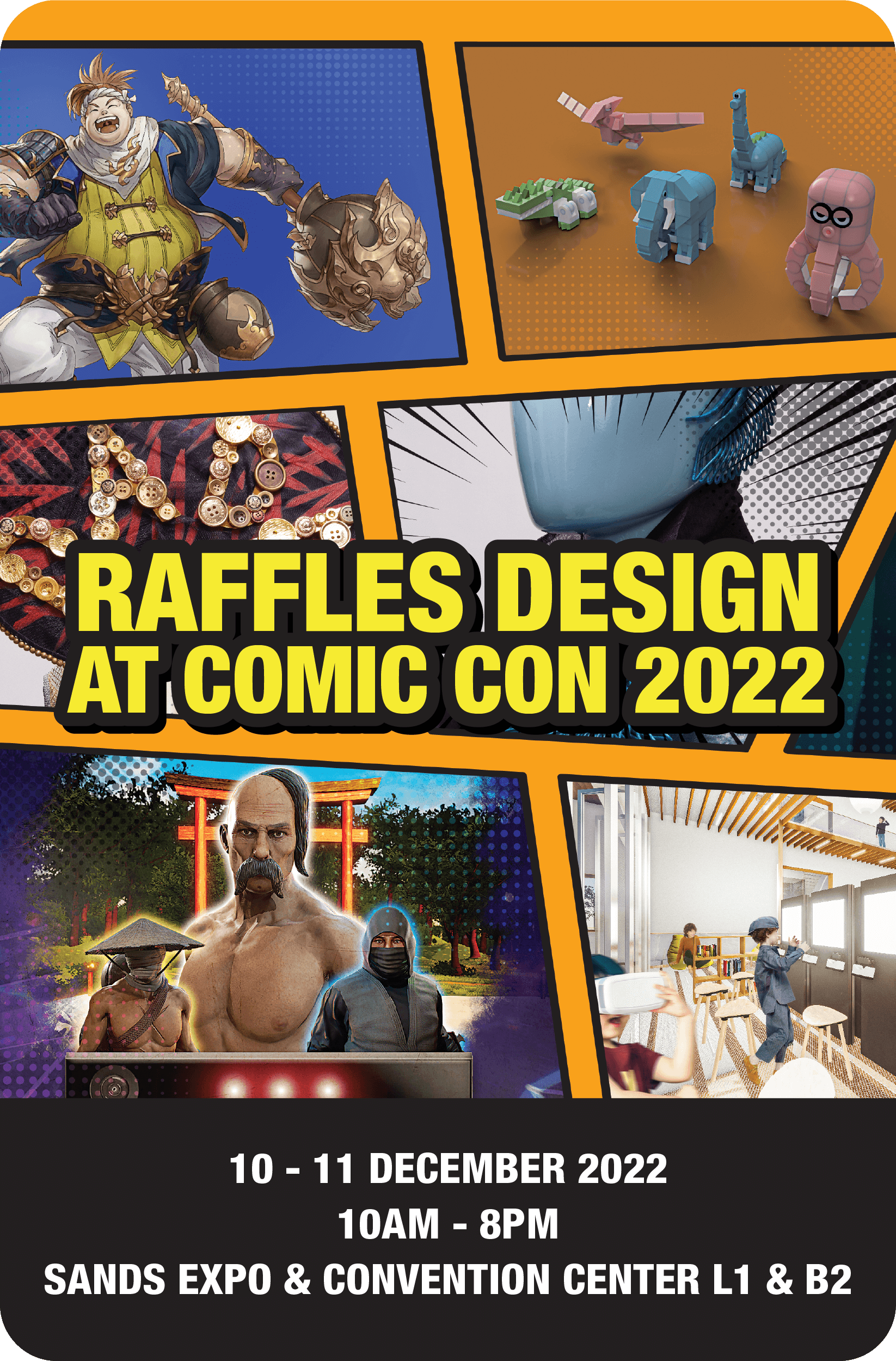 Raffles at Singapore Comic Con 2022 Event Tab