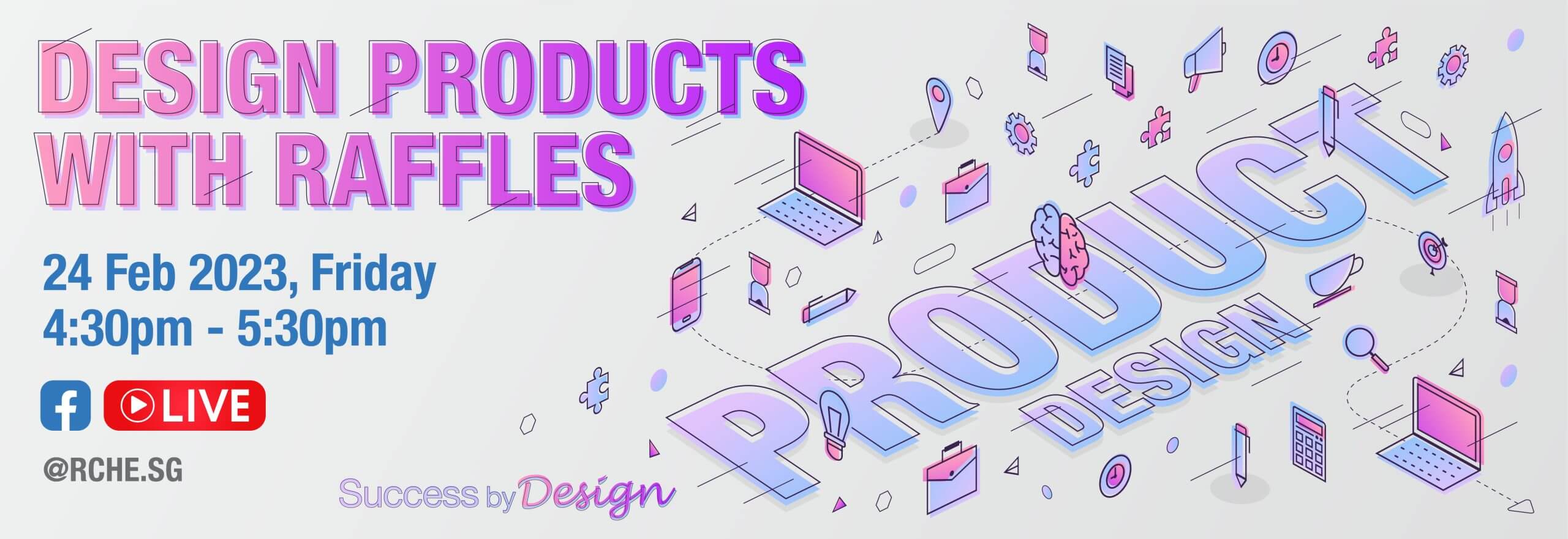 Design Products with Raffles Microsite Banner v1