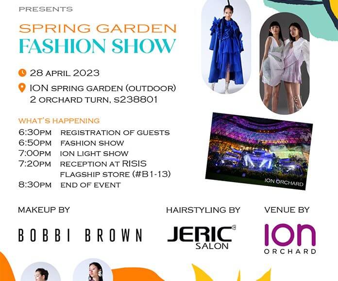 Raffles x RISIS Spring Garden Fashion Show 2023 Poster Website Feature Image