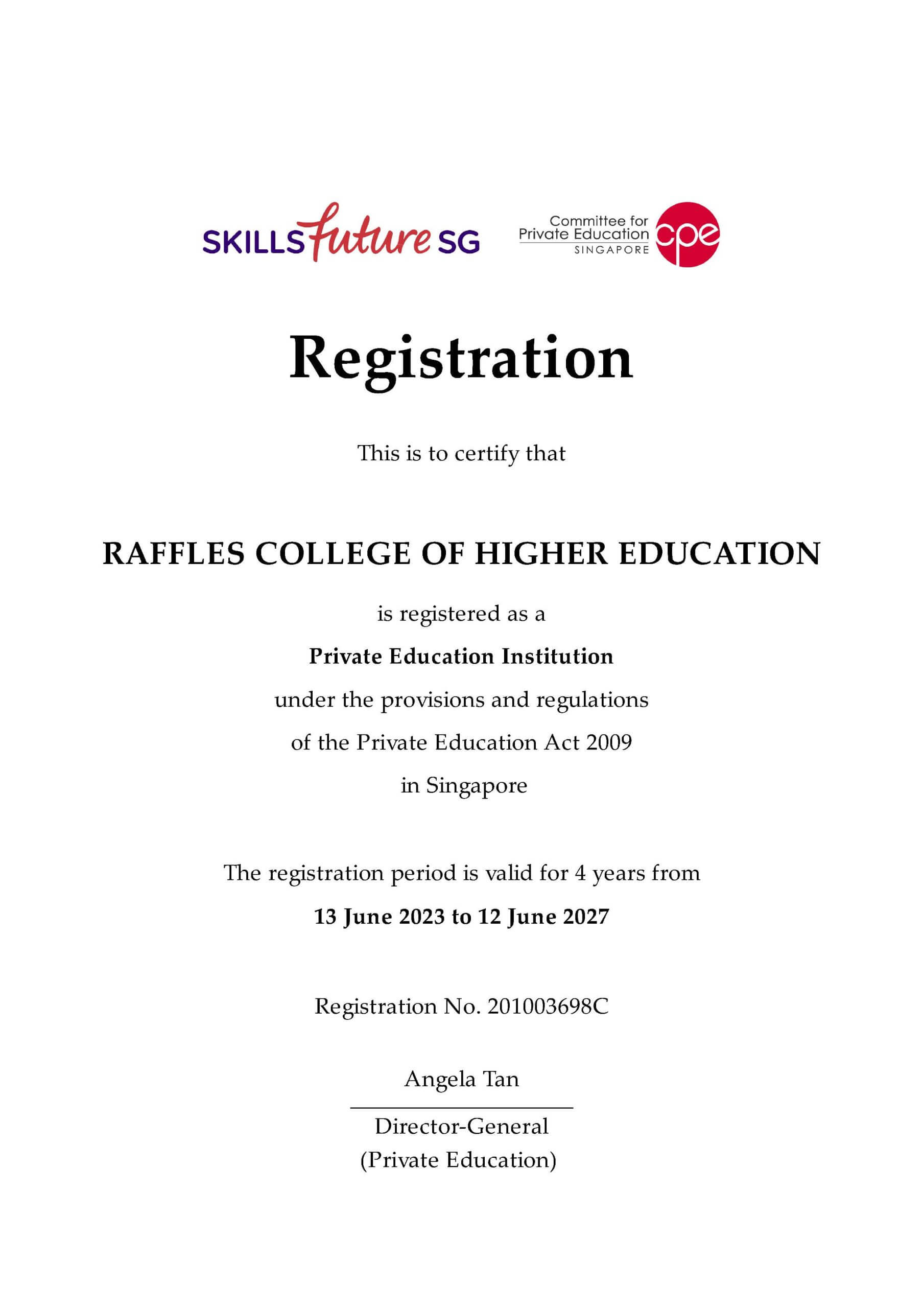 Skillfuture SG Registration PEI